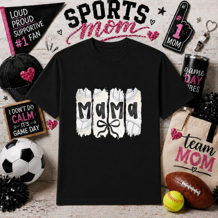 Volleyball Mama Brushstroke – Sports Mom DTF Transfer – by Ink Rush – Premade Transfers – Sports Mom, Premade DTF