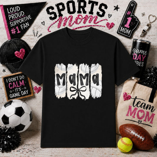 Volleyball Mama Brushstroke – Sports Mom DTF Transfer – by Ink Rush – Premade Transfers – Sports Mom, Premade DTF