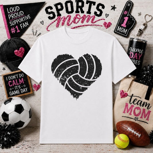 VOLLEYBALL MOM – Sports Gameday DTF Transfer – by Ink Rush – Premade Transfers – Sports Mom, Gameday