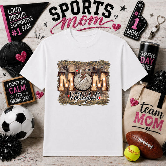 VOLLEYBALL MOM – Sports Mom DTF Transfer – by Ink Rush – Premade Transfers – Sports Mom, DTF Transfers