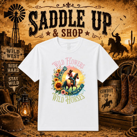 Western Cowboy Boots & Hat – Rustic DTF Transfer – by Ink Rush – Premade Transfers – Western, Premade DTF