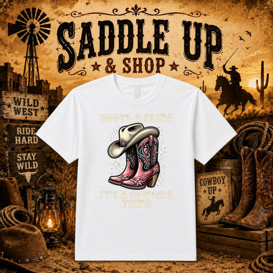 Western Cowboy Wanted Poster – DTF Transfer – by Ink Rush – Premade Transfers – Western, DTF Transfer