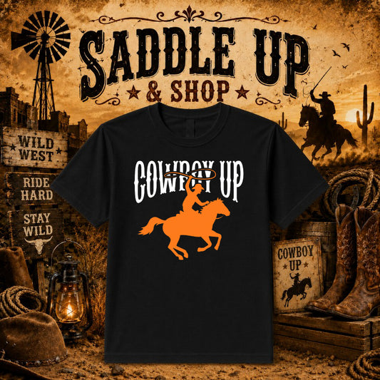 WESTERN Outlaw Skull – Western DTF Transfer – by Ink Rush – Premade Transfers – Western, Apparel