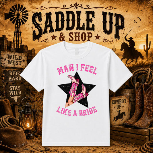 Western Skull with Cowboy Hat – DTF Transfer – by Ink Rush – Premade Transfers – Western, Apparel Decoration