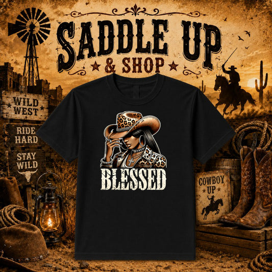 WILD & FREE Cow Skull Floral – Western DTF Transfer – by Ink Rush – Premade Transfers – Western, Apparel Decor
