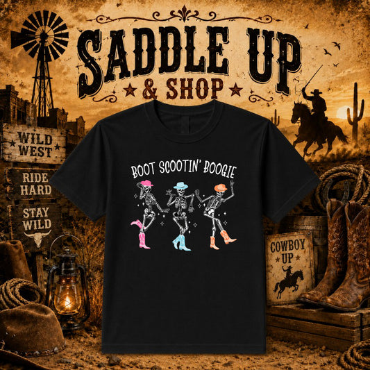 {WILD WEST} Cowboy Hat & Boots – Western DTF Transfer – by Ink Rush – Premade Transfers – Western, Apparel