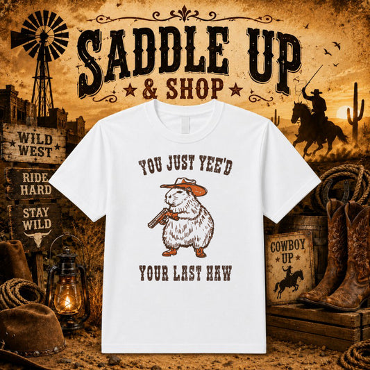 WILD WEST Western Outlaw – DTF Transfer – by Ink Rush – Premade Transfers – Western, Apparel Decor